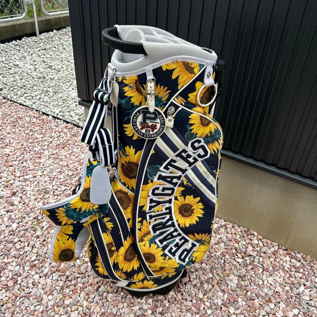 値下げ PEARLY GATES ひまわり柄 キャディバッグ