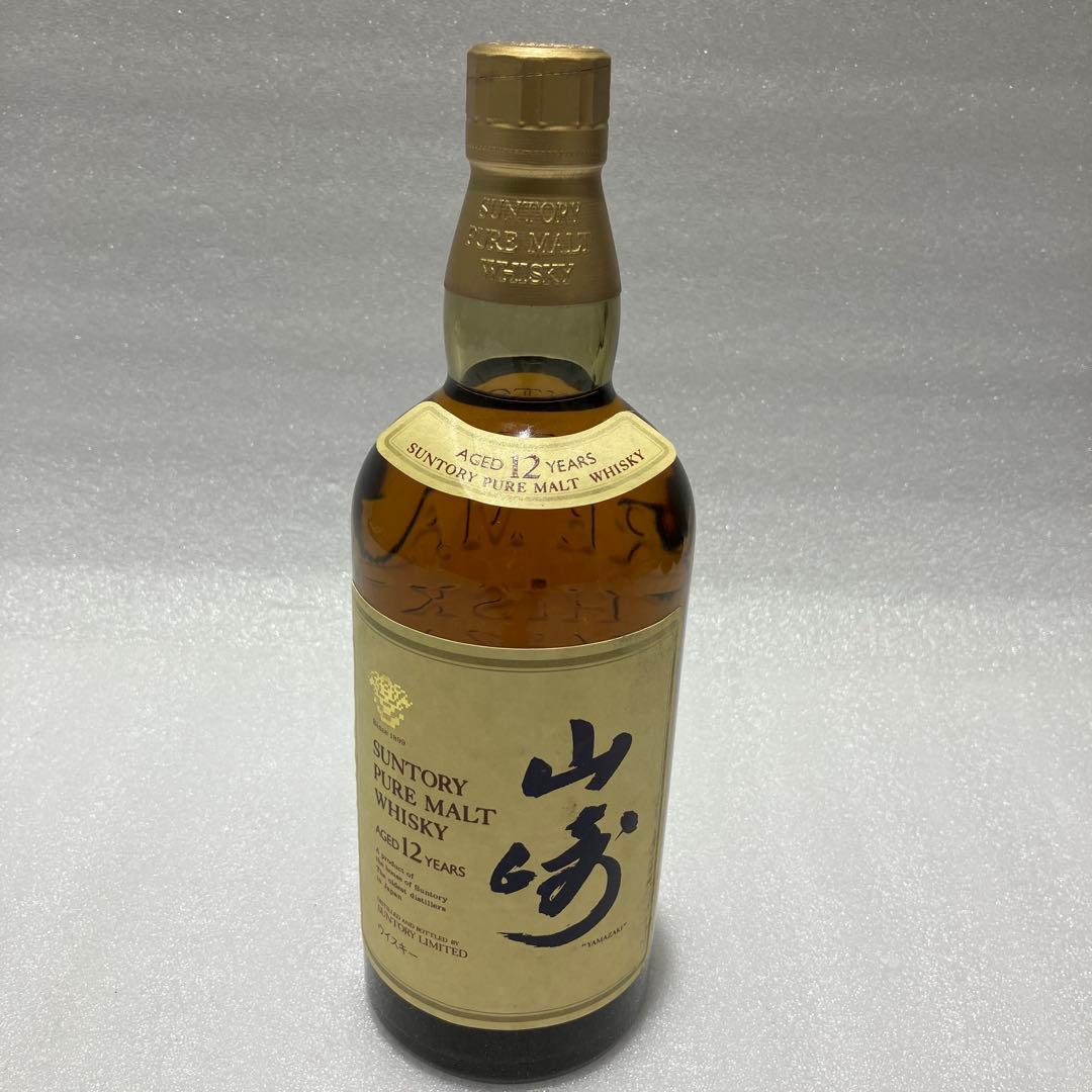 SANTORY/サントリー　山崎12年　ウィスキー　　未開栓保管　箱なし現状