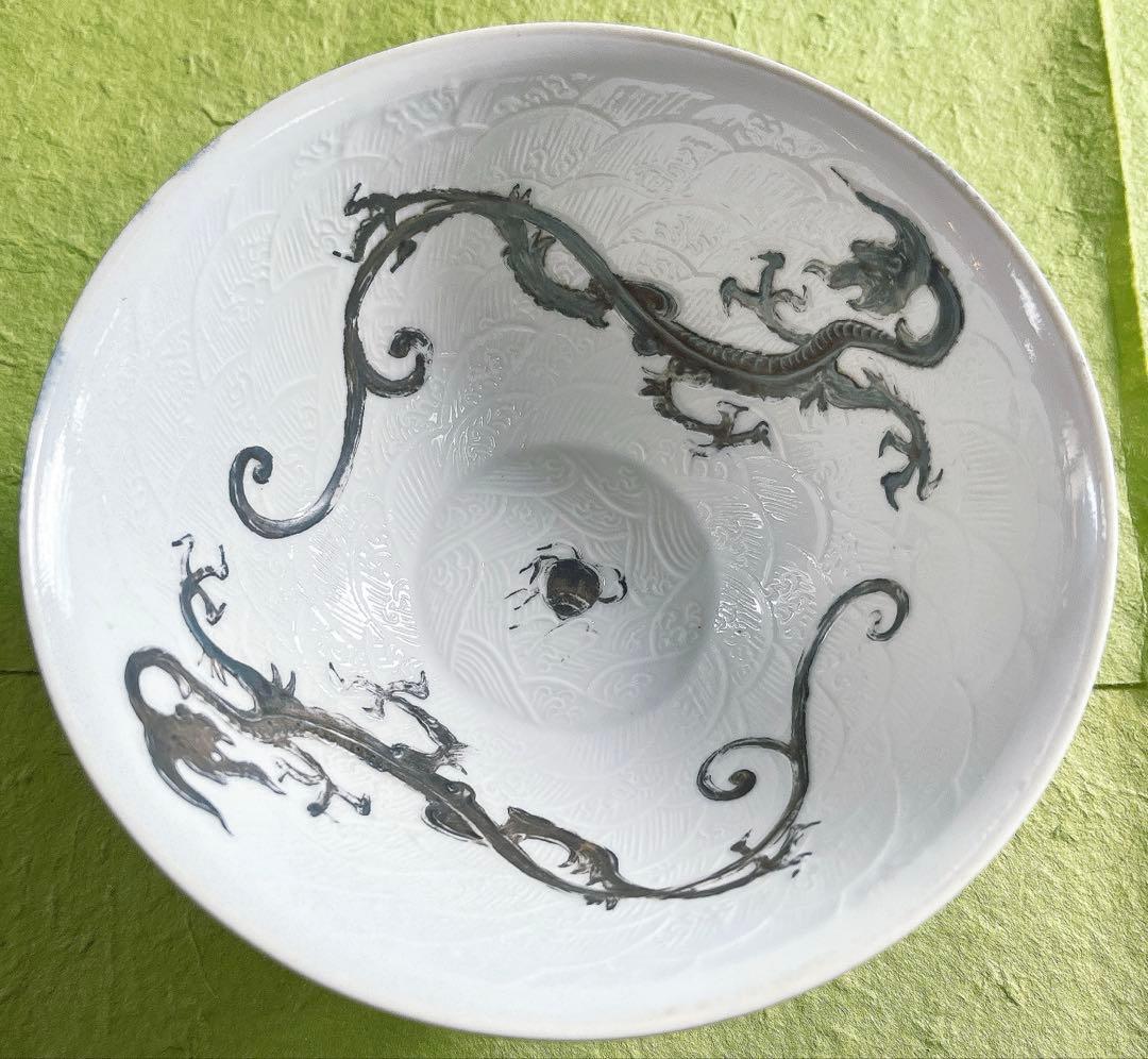 有田焼『深川製磁アンティーク』龍飯碗（大正末期〜昭和初期）✨超希少骨董品✨