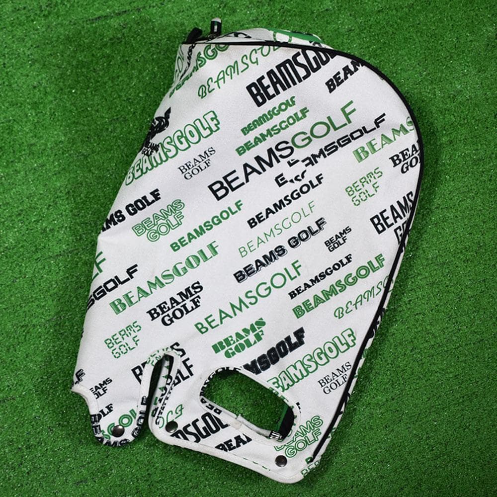 BEAMS GOLF/ビームス スタンド式 キャディバッグ【白/緑/黒】美品！