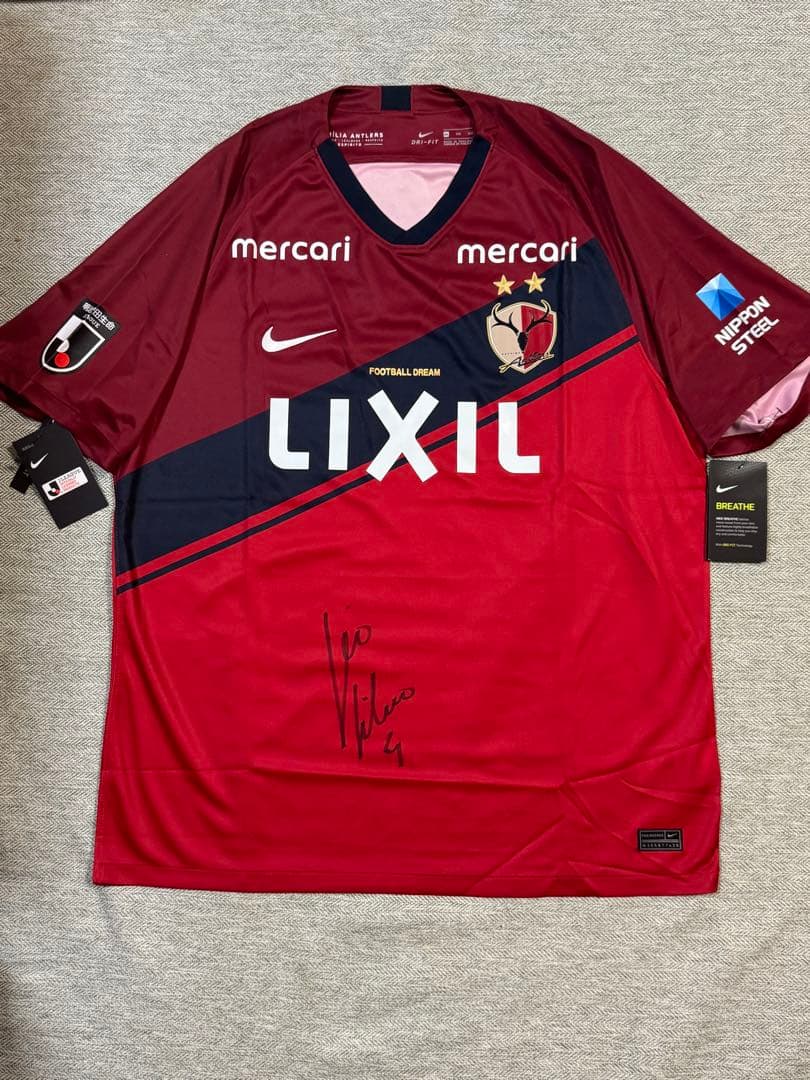 【サイン入り】鹿島アントラーズ　レオシルバ　ユニフォーム(新品・タグ付)