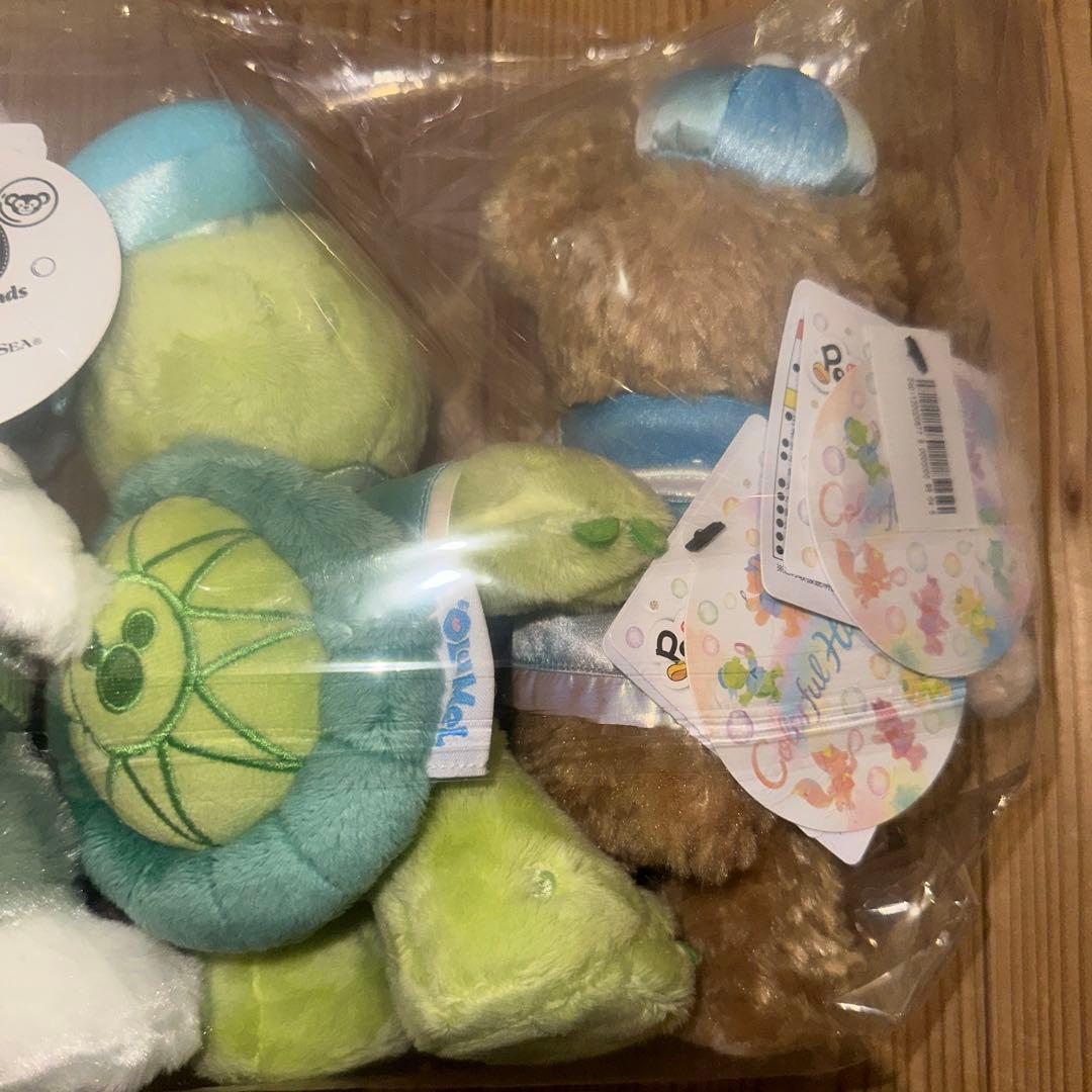 ダッフィー&フレンズ20周年　カラフルハピネス　ポージープラッシー　7人セット