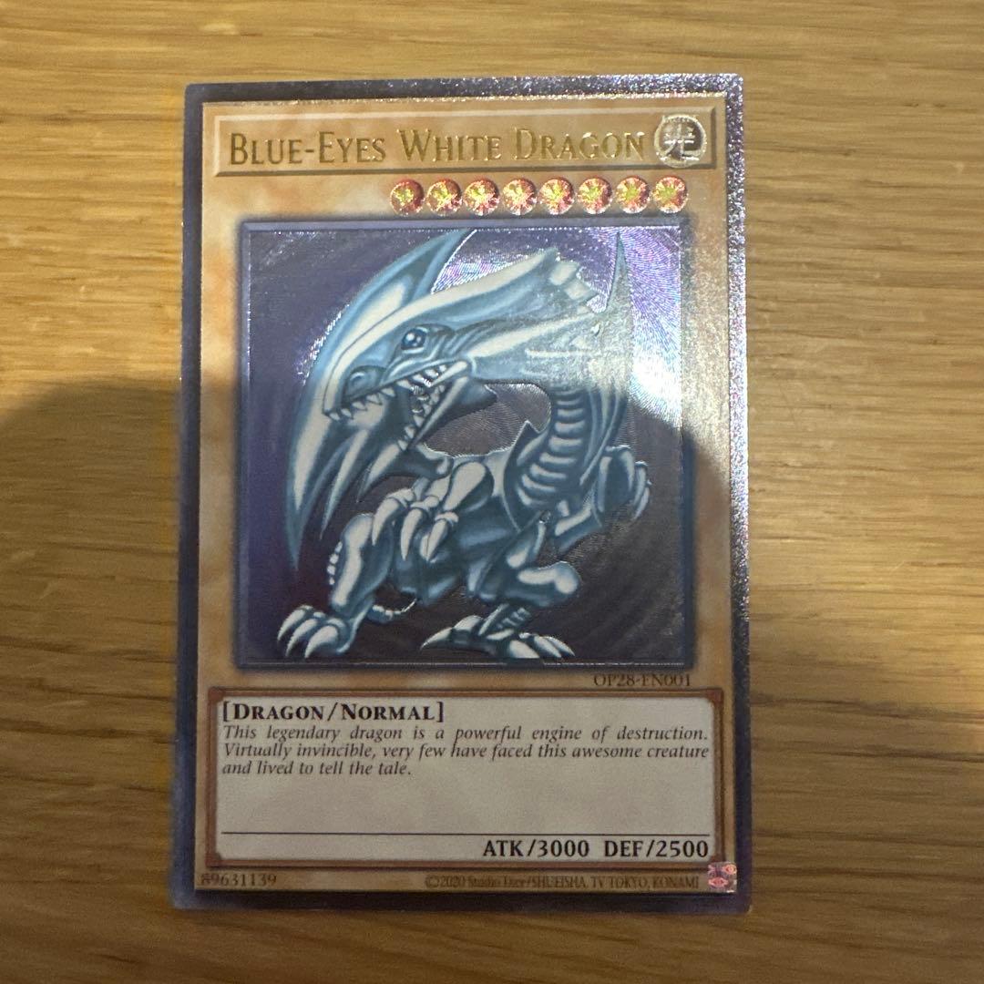 遊戯王 青眼の白龍 OTS28 レリーフ 北米版 OP28-EN001