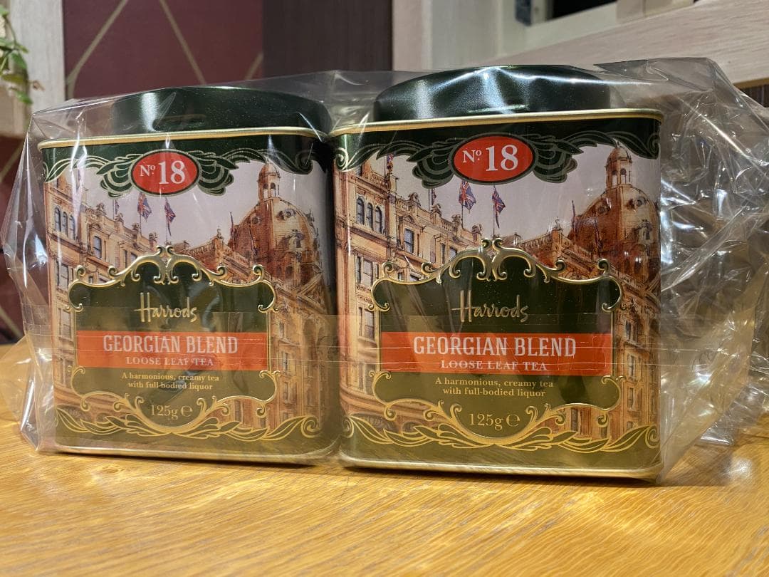 【限定】ハロッズ No.18 ジョージアン ブレンド リーフ 紅茶 ２缶セット