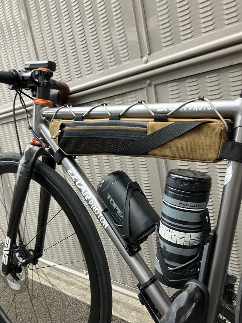 ハンドメイド　フレームバッグ　コーデュラ1000 コヨーテ 41cm