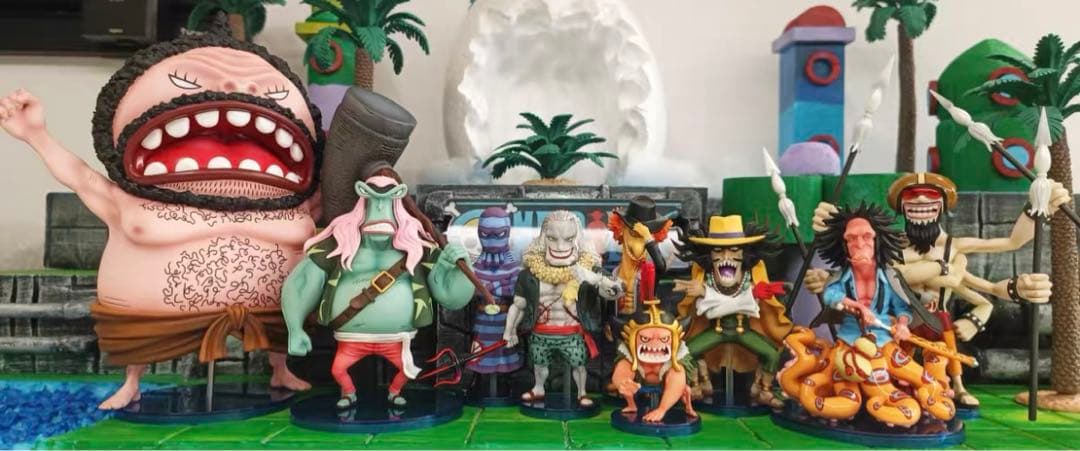 ワンピース 新魚人海賊団 ホーディ 9人セット フィギュア ガレージキット