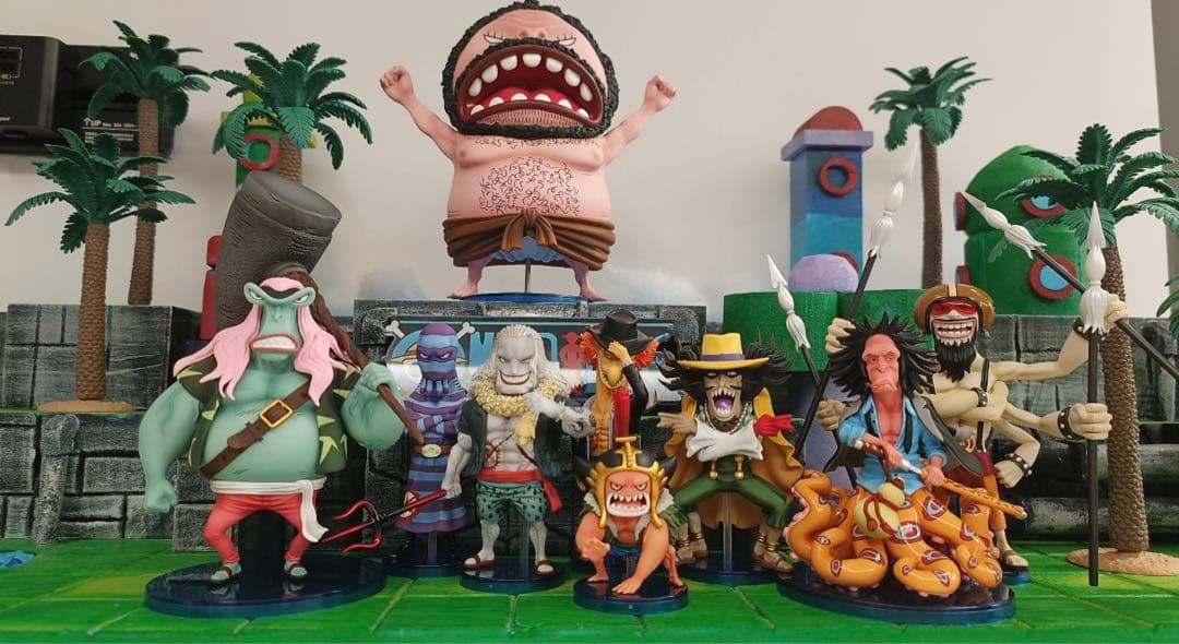 ワンピース 新魚人海賊団 ホーディ 9人セット フィギュア ガレージキット