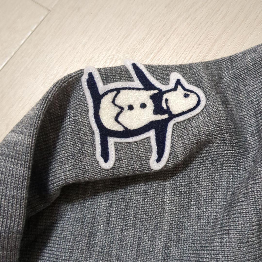 新品 マンシングウェア 吸湿発熱 ワッペンセーター M グレー