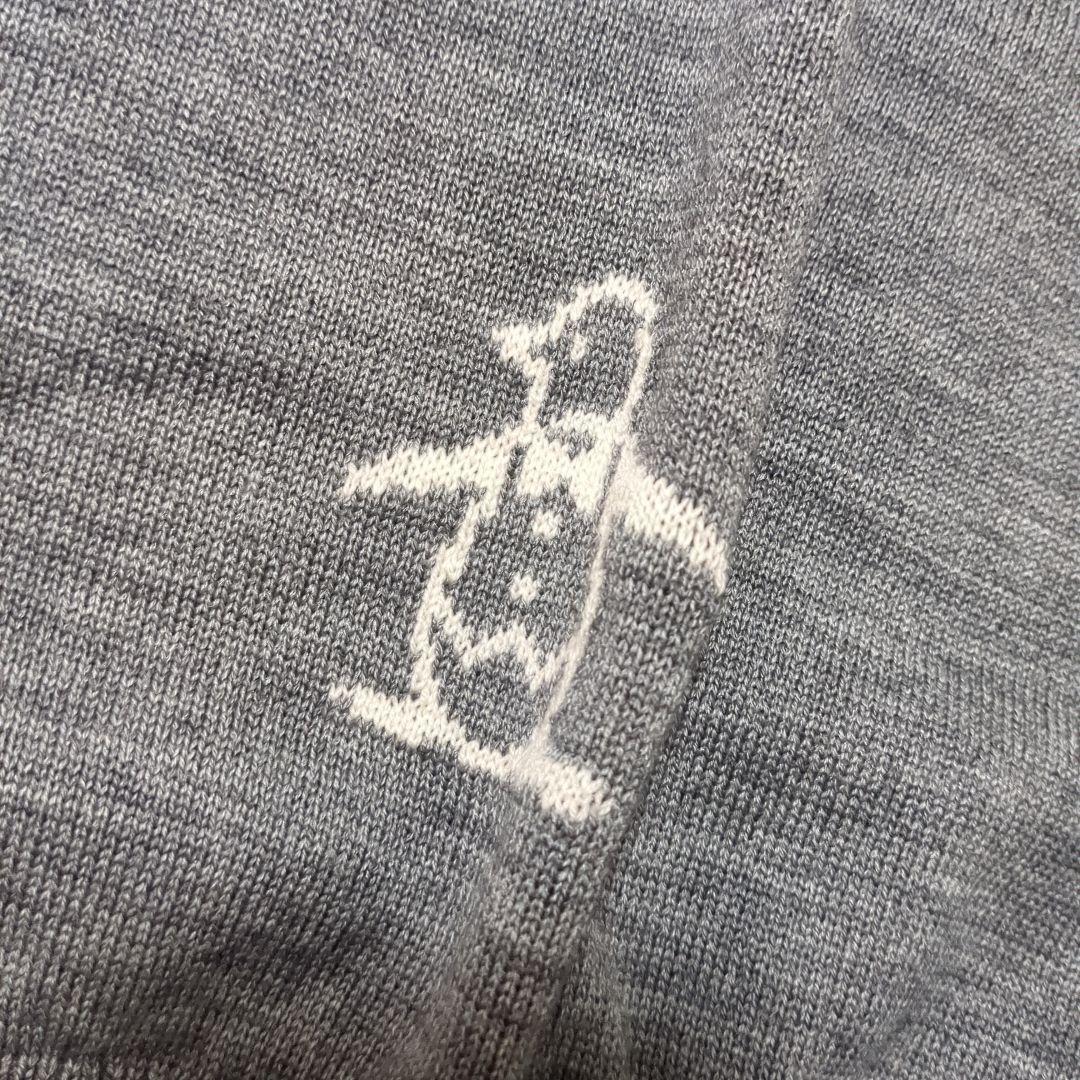 新品 マンシングウェア 吸湿発熱 ワッペンセーター M グレー