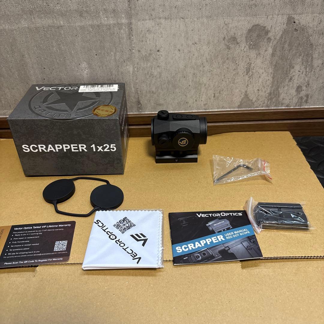 vector optics スクラッパー1x25 ライザーマウント　2点セット