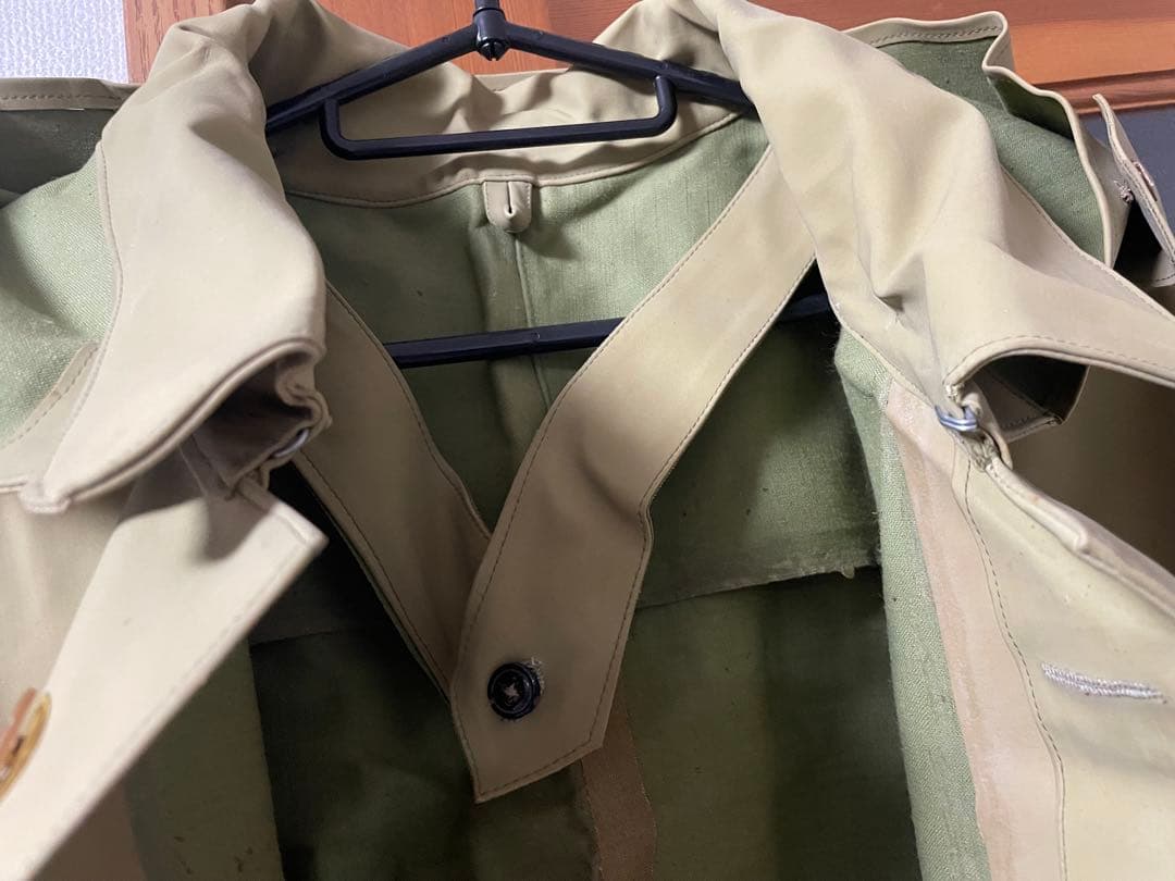 日本軍 将校用マント特注護謨仕立品 青年将校 貴重 状態良好 軍服 陸軍 海軍