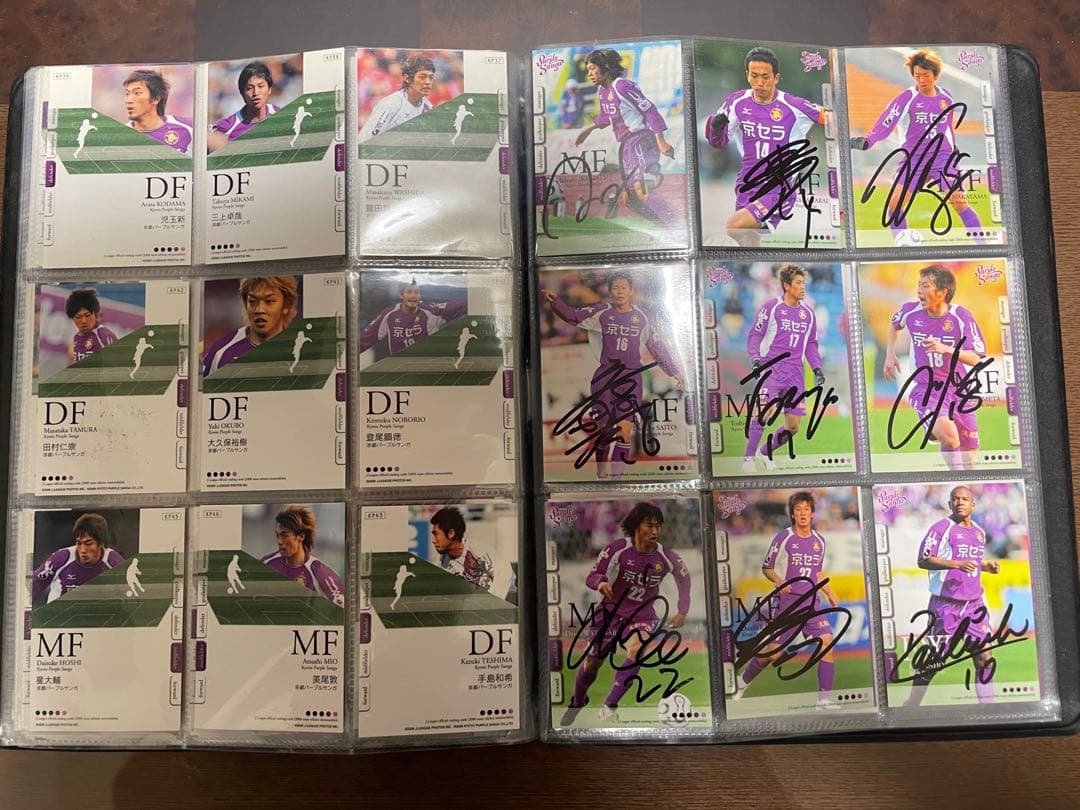 京都サンガのサイン入りカード