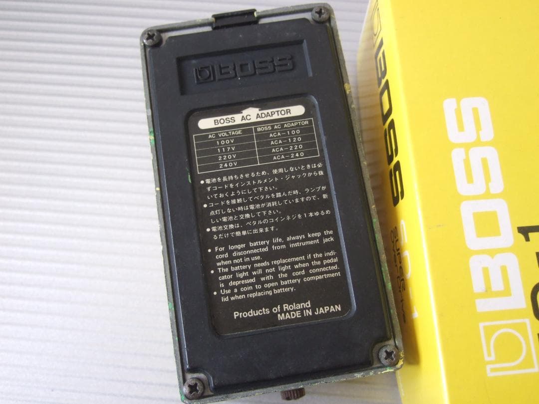 発売初月 81年2月 銀ネジ A基板 NEC C4558C Boss SD-1