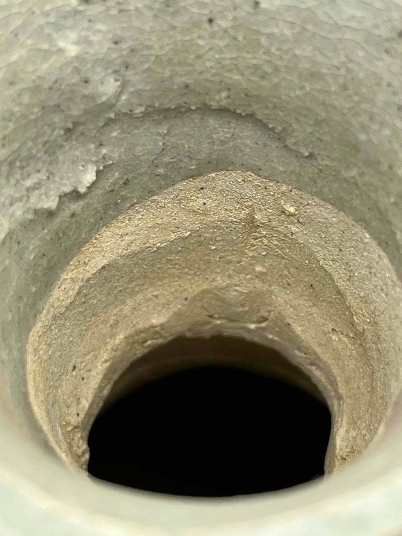 北宋時代　青白磁刻花牡丹文双耳瓶　景徳鎮　影青　唐物　古賞物(E-76)