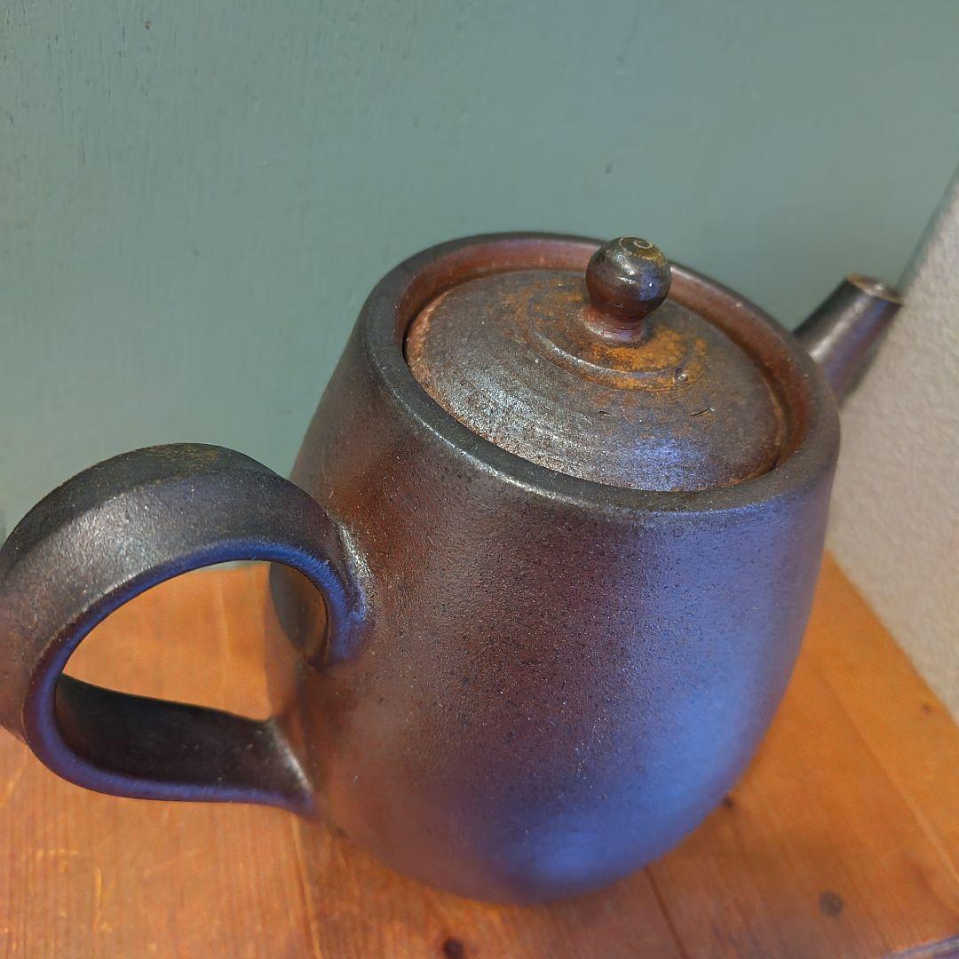 備前焼　急須　後楽窯　堀川南山　ティーポット　茶道具　茶器　岡山伝統工芸品　珈琲