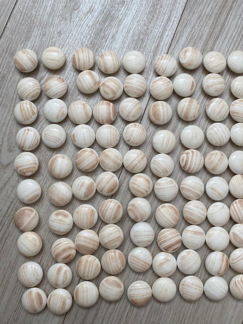 34号　蛤碁石　本蛤碁石　那智黒石　碁石　木箱付