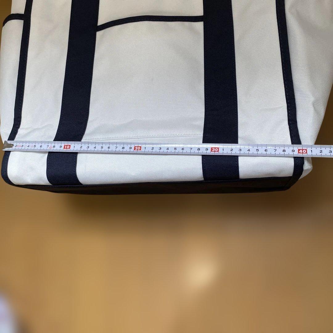 ジャックバニーロッカーバッグ、ネイビー/白