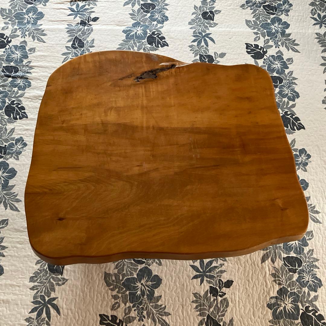 深谷木工 木製 天然木 欅材 一枚板 脚付き センターテーブル※今日だけ特価！