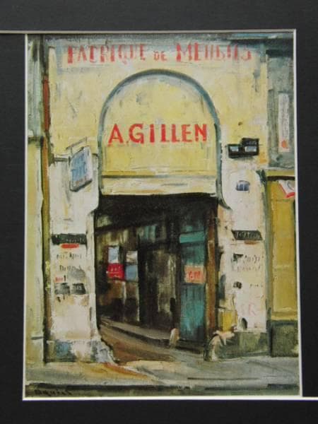 荻須 高徳、ジレンの入口、希少画集より、新品高級額装付