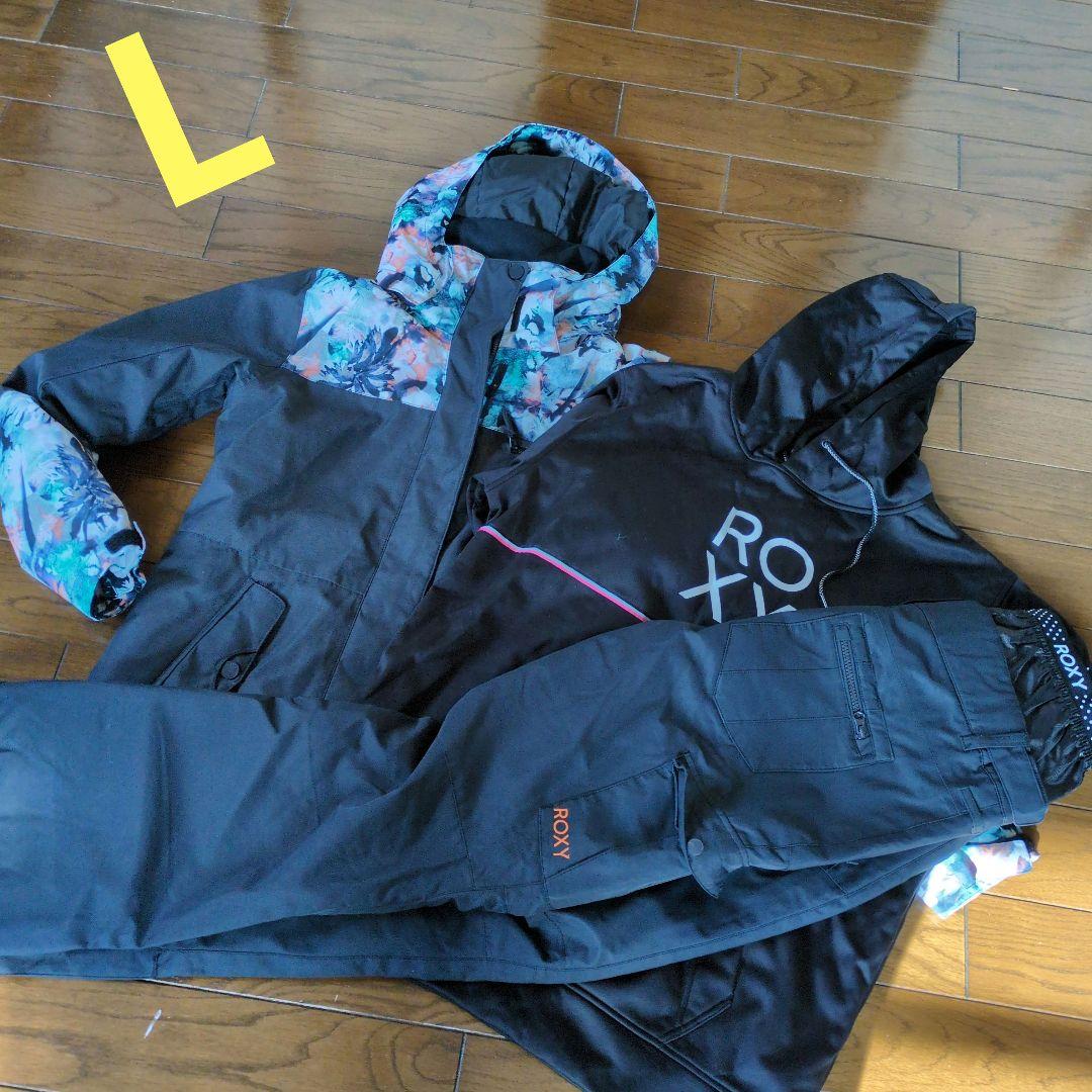 スノボウェア　ROXY　ボンディング　撥水パーカー　ビラボン　ビブパンツ