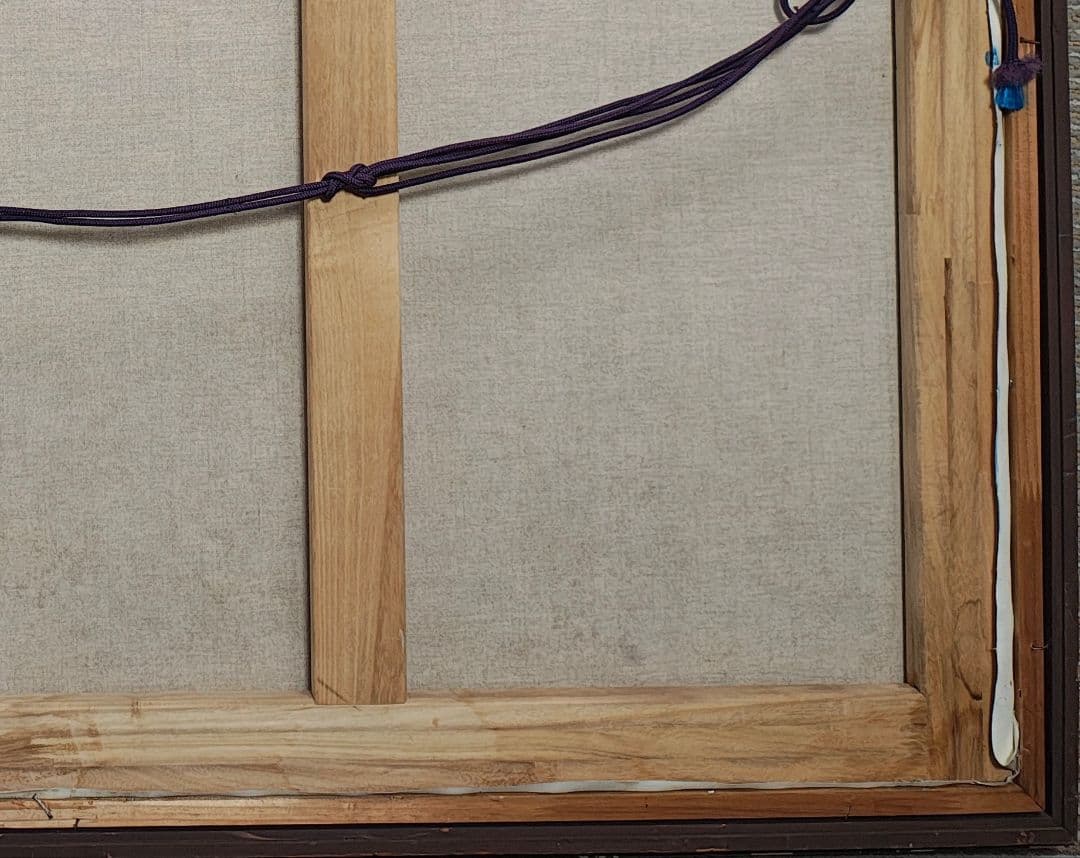 【送料込】F50号 額縁（鑑賞用額縁)＆油彩画セット ※裏板なし