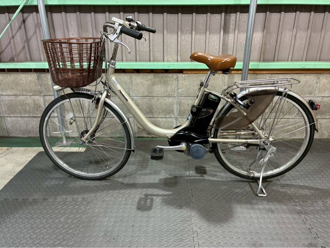 №3718 電動自転車　パナソニック　ビビライトU 24インチ ゴールド