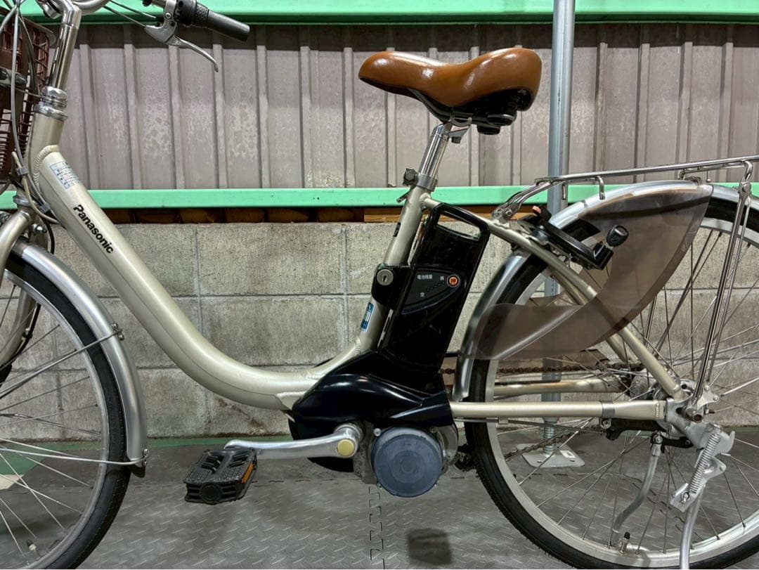 №3718 電動自転車　パナソニック　ビビライトU 24インチ ゴールド