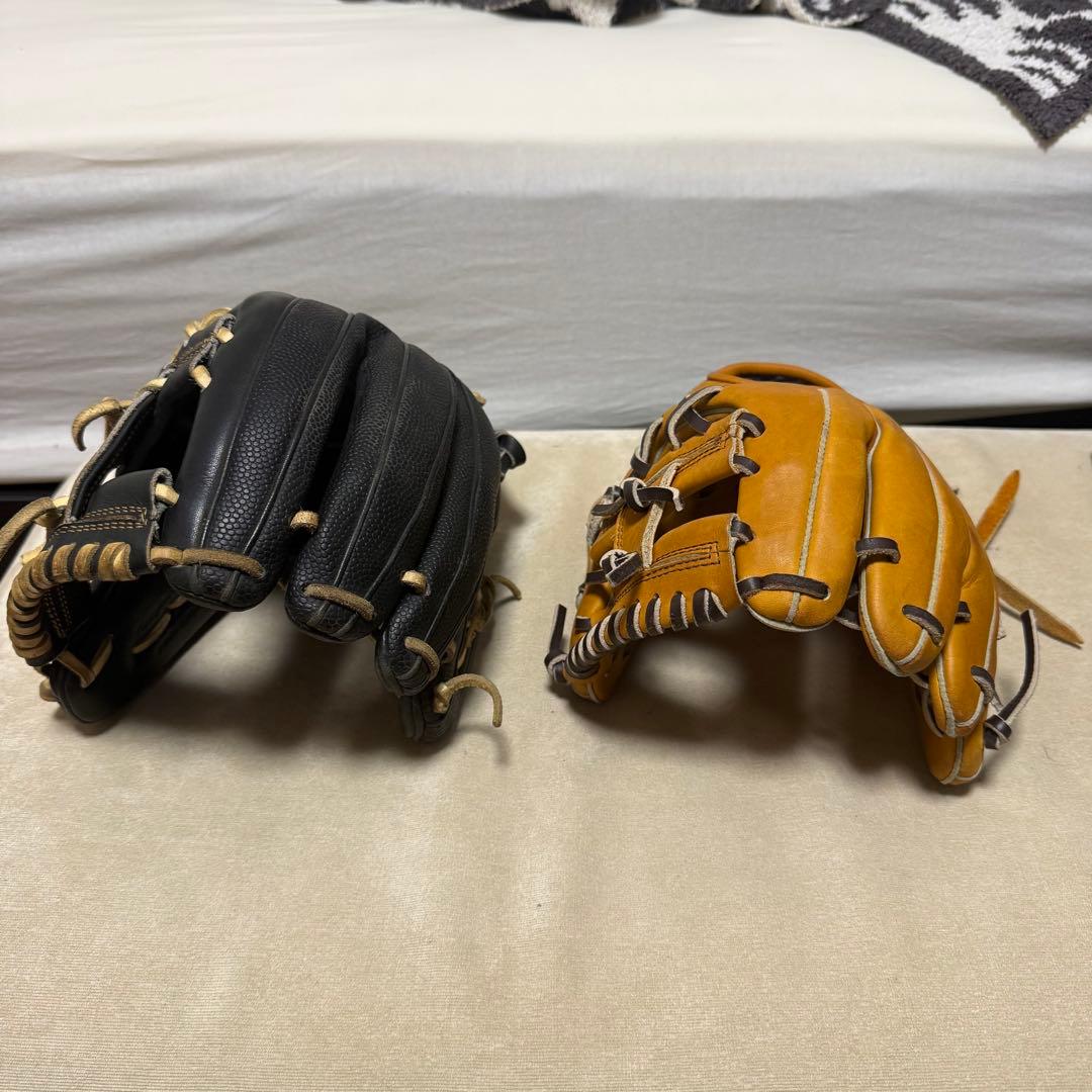 ウィルソン硬式グローブ内野手用86型＆ワールドペガサストレーニンググラブセット