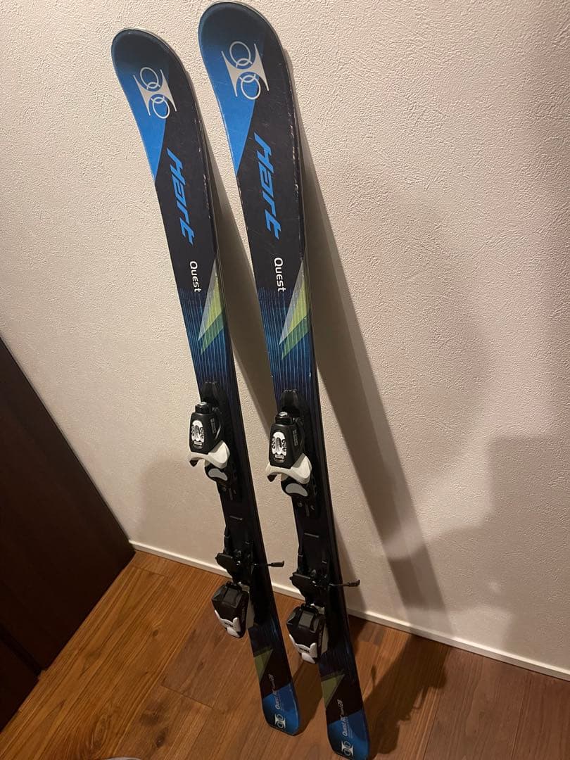 HART QUEST RC 子供用スキー板 128㎝　ストック90㎝ 2点セット