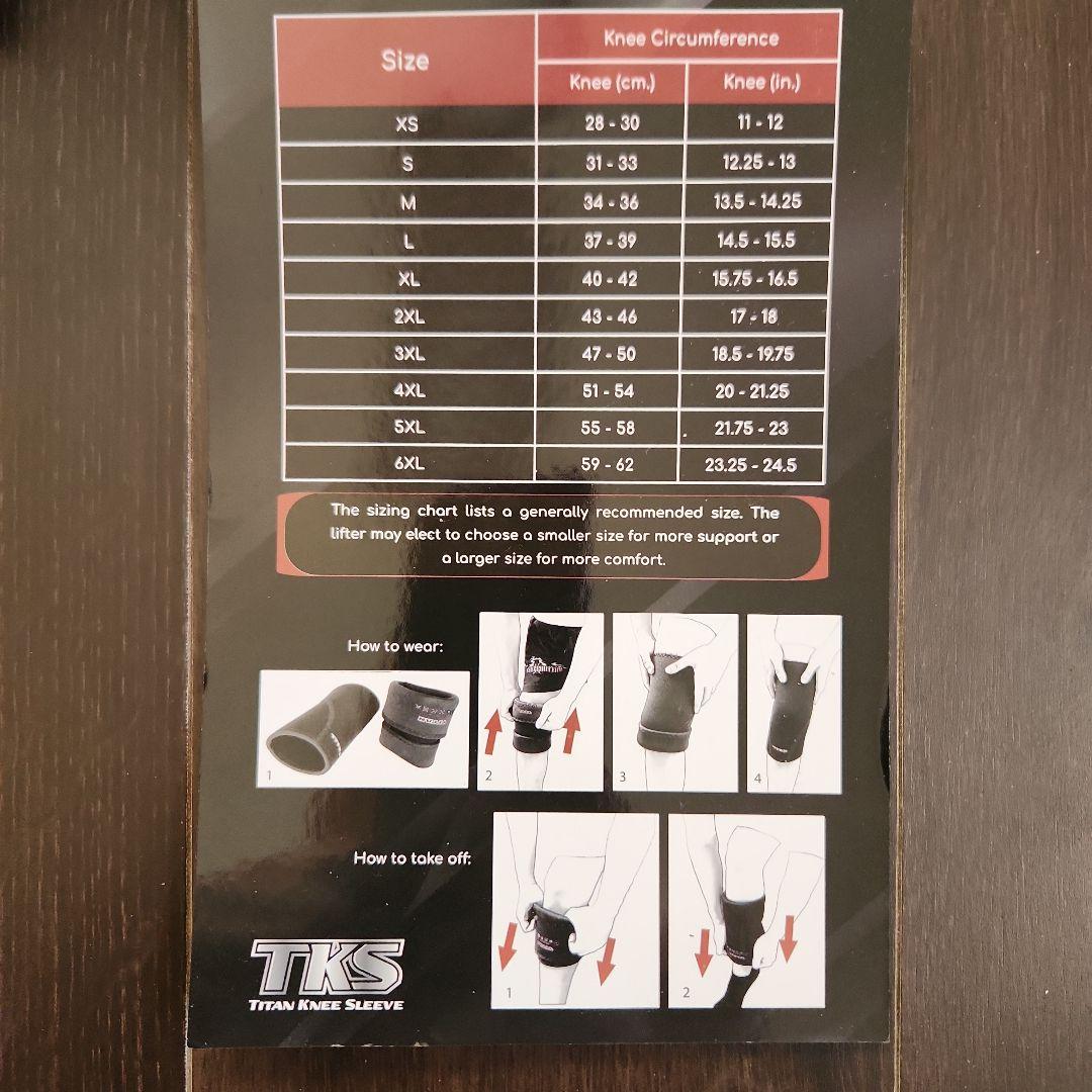 タイタン TKS TITAN ニースリーブ Mサイズ