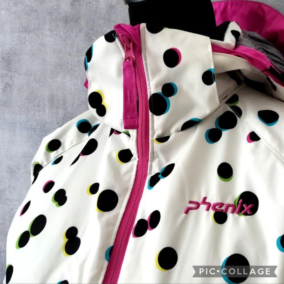 美品 Phenix フェニックス ガールズ スキーウェア 上下 150 ドット柄