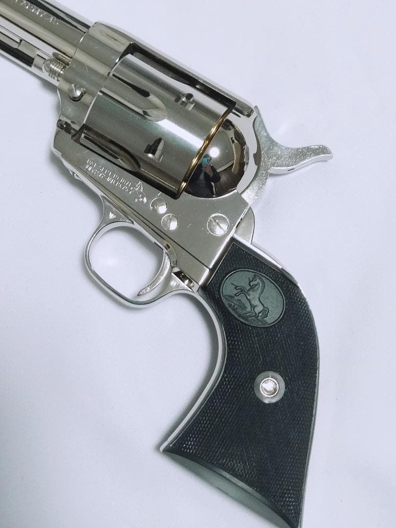 美品 タナカ ガスガン COLT S.A.A .45 4-3/4インチ　ニッケル