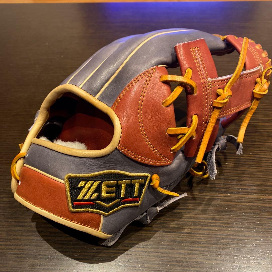 ZETT 軟式用グローブ 今宮モデルBCパターン グレー/ブラウン