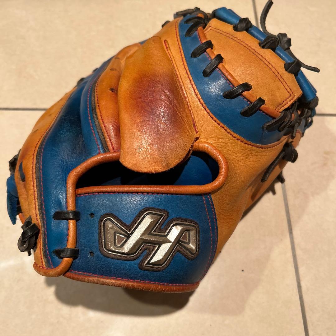 ハタケヤマ キャッチャーミット PRO-288 限定カラー キャメル×ブルー
