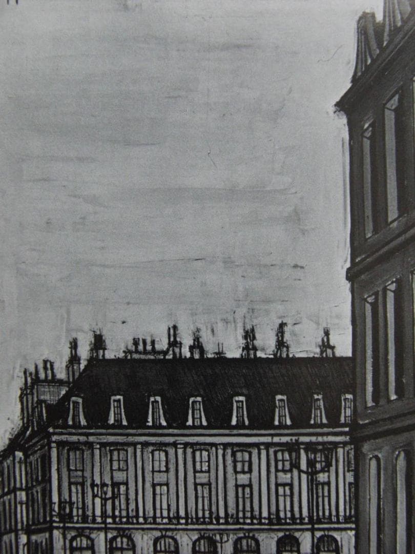 ベルナール・ビュッフェ、オーダーマット付・日本製新品額入り