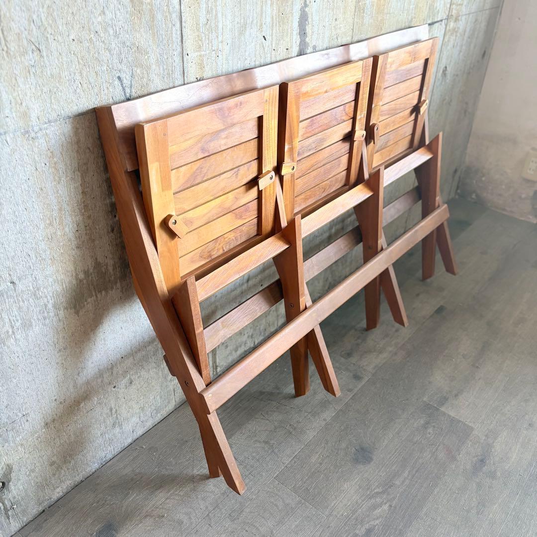 unico PRAD ウニコ　ポラード　フォールディングベンチ　チーク材　廃番