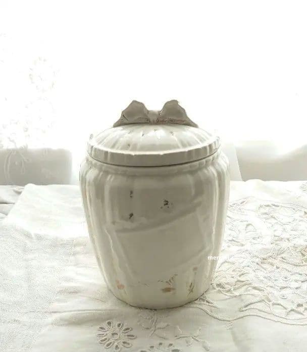 アンティーク リボンキャニスターセット