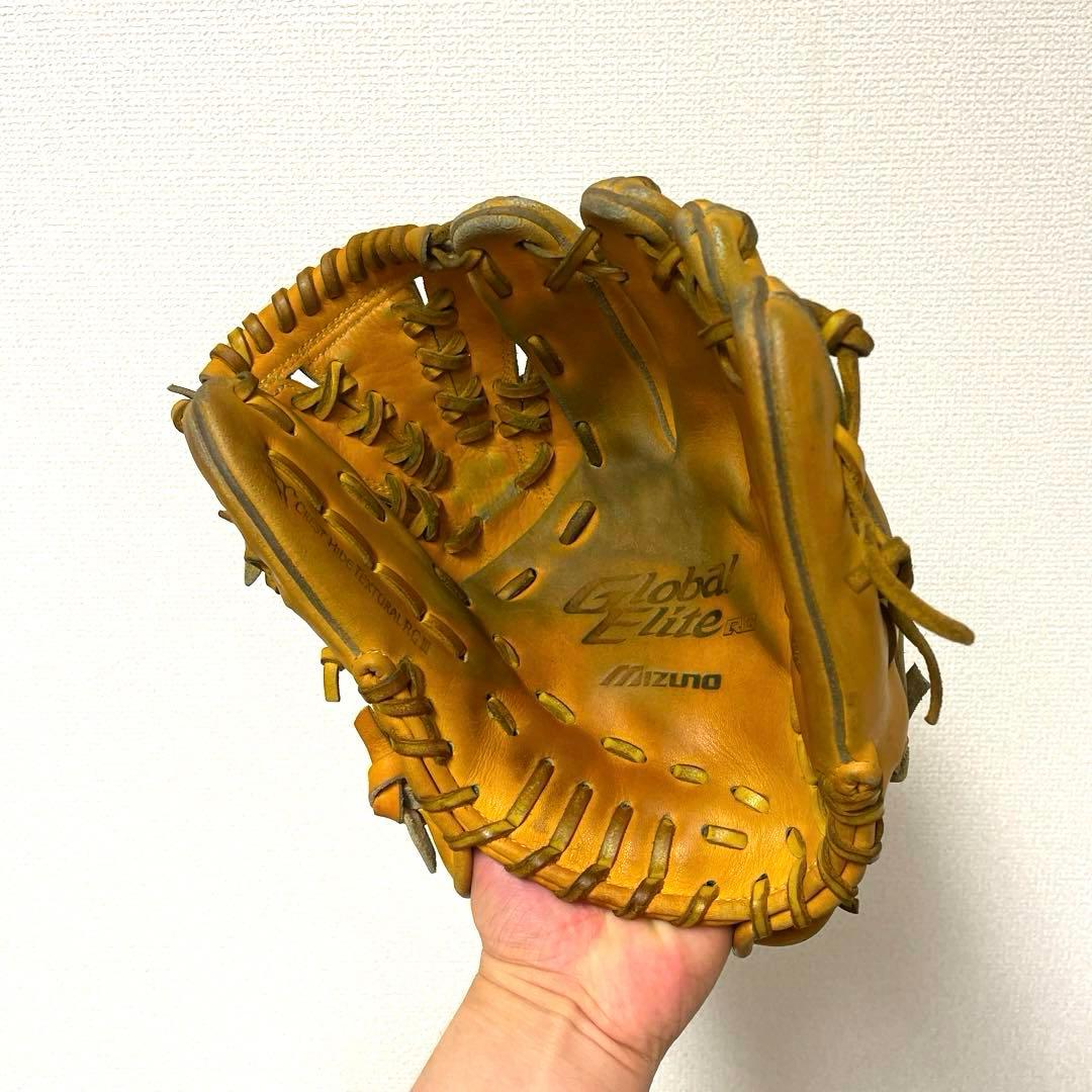 476 ミズノ グローバルエリート 型抜群 即戦力 軟式 少年 内野手用グローブ