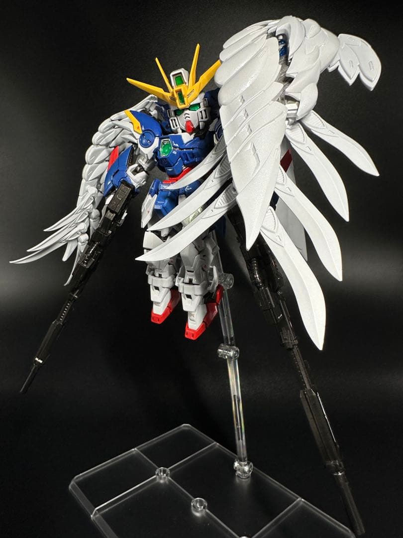 リンプラパール塗装　MGSD ウィングガンダムゼロEW