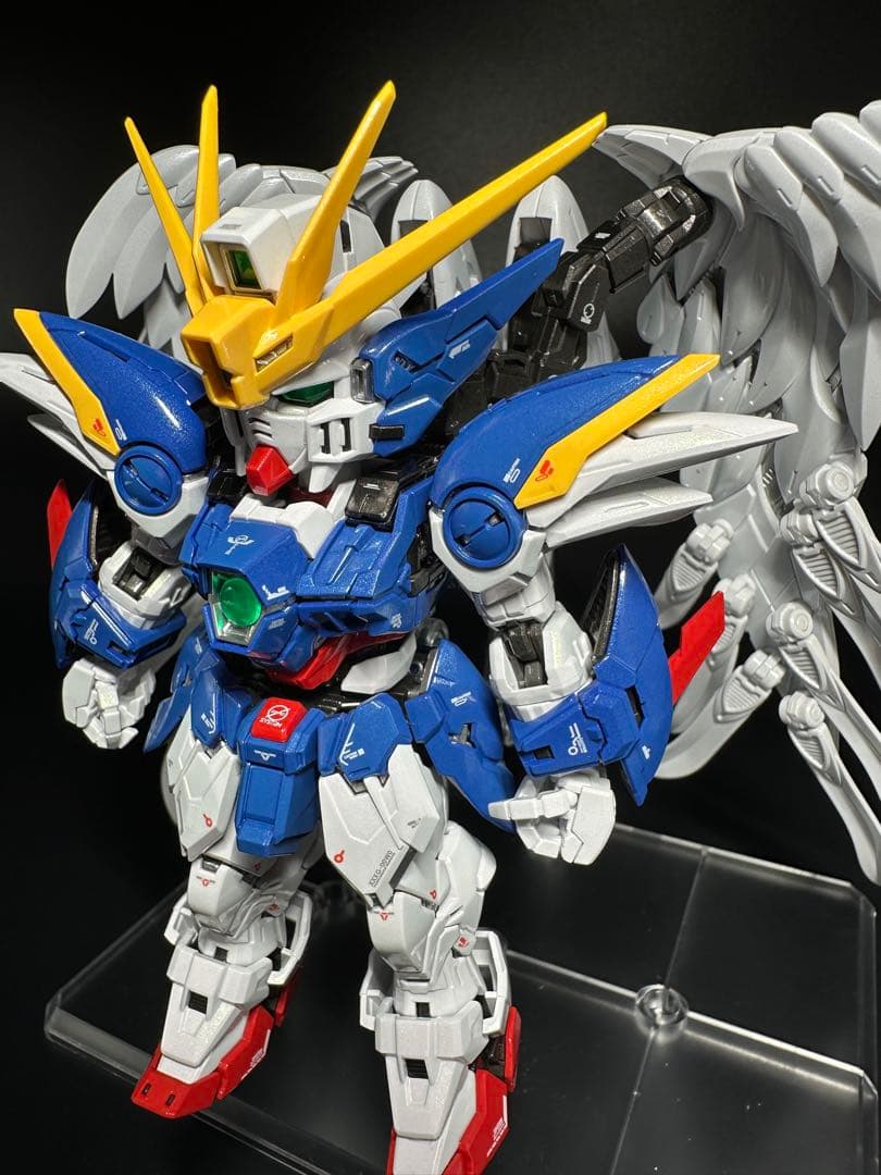 リンプラパール塗装　MGSD ウィングガンダムゼロEW