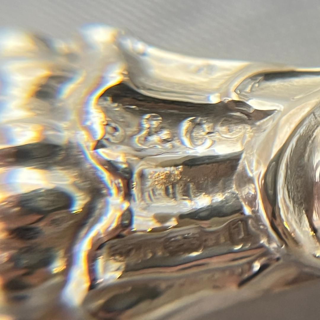 【英国】【純銀ハンドル】 靴べら / ボタンフック 1910年 専用ケース