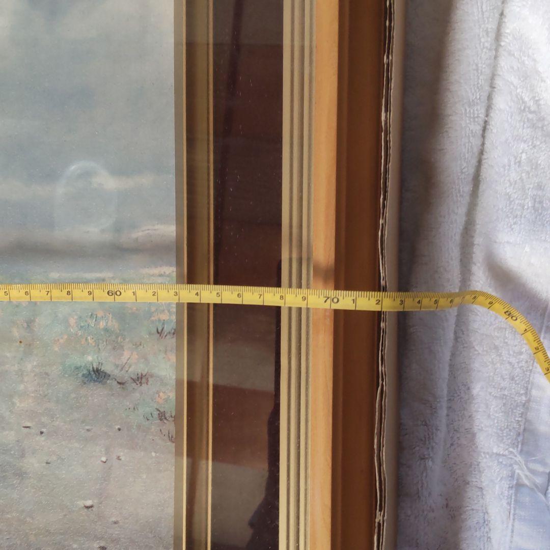 新品　額　F10　ガラス　送料込み　エンジ　臙脂色　額縁