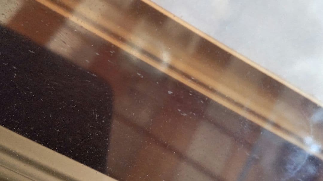 新品　額　F10　ガラス　送料込み　エンジ　臙脂色　額縁