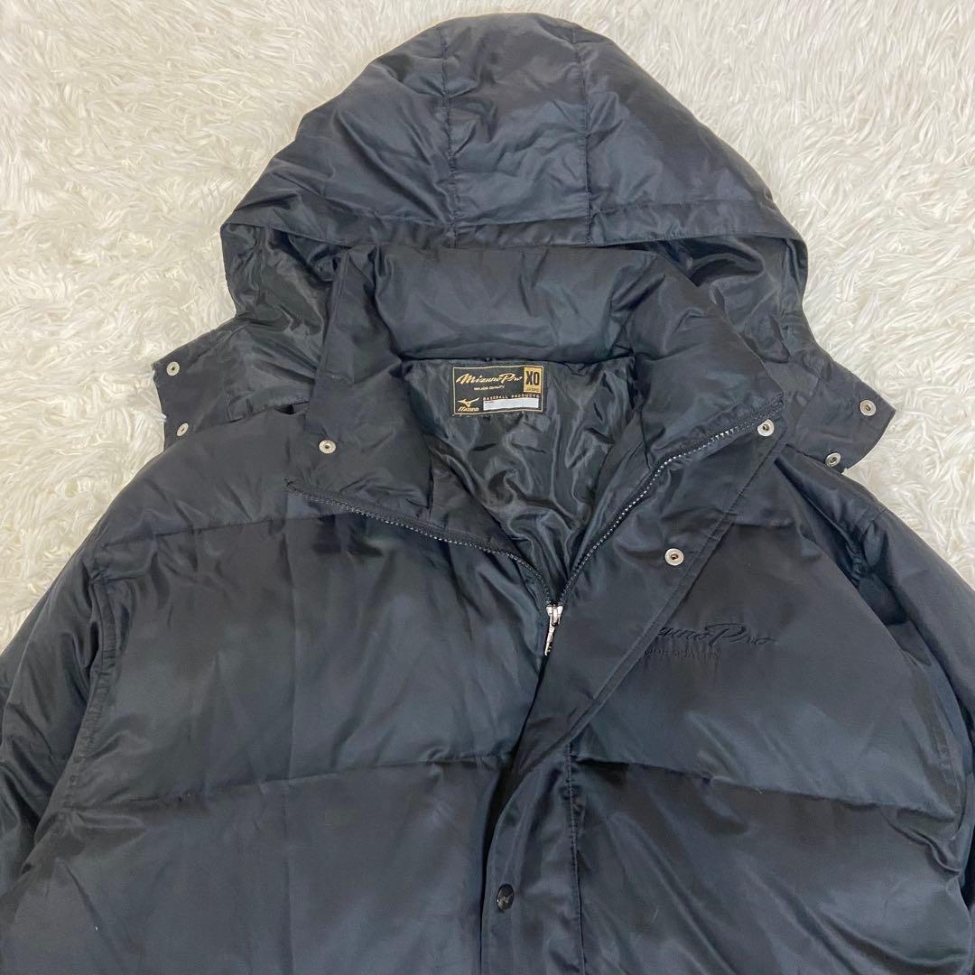 MizunoPro フード付きロングダウンジャケット ベンチコート2XL