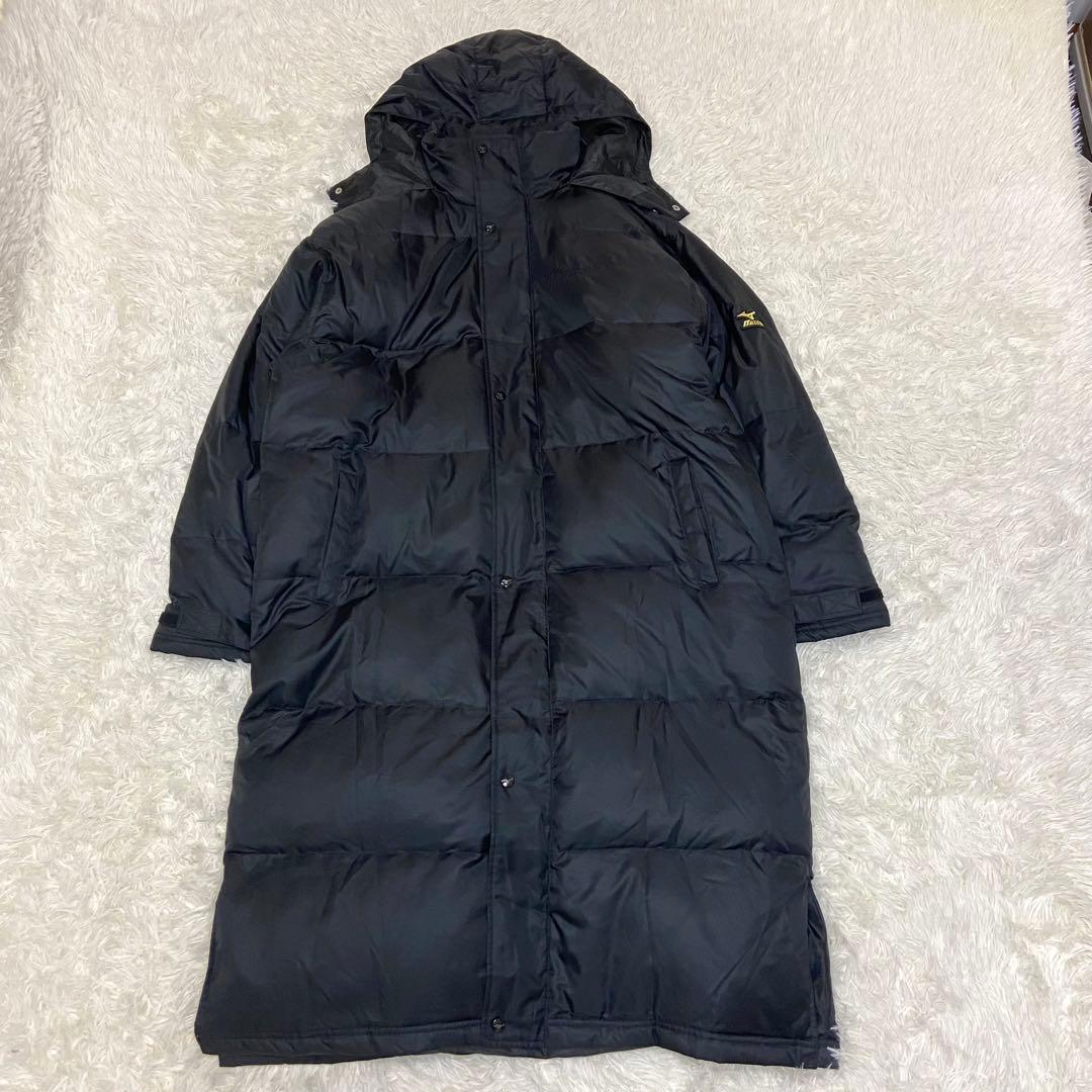 MizunoPro フード付きロングダウンジャケット ベンチコート2XL