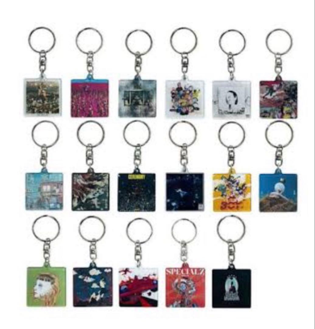 KING GNU CDジャケットアクリルキーホルダー 全17種セット