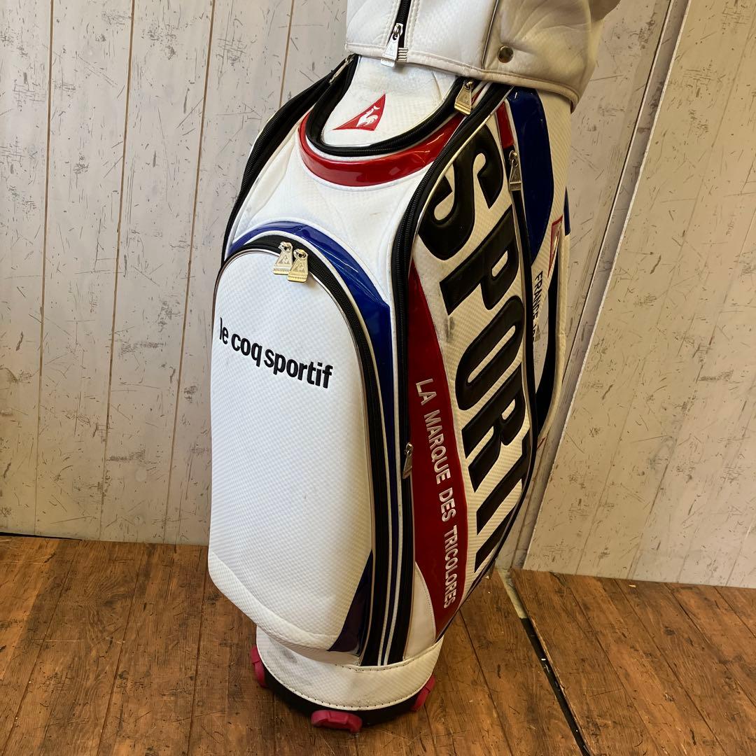 ルコック スポルティフ キャディバッグ ゴルフバッグ ビックロゴ トリコロール