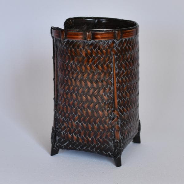 煎茶道 竹籠入り染付煎茶椀22