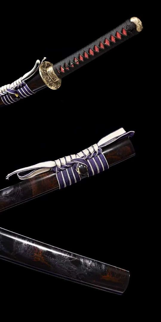 【赤波】古兵器 刀装具 日本刀　模造刀 居合刀 武士道 鑑賞用 美術刀 贈り物