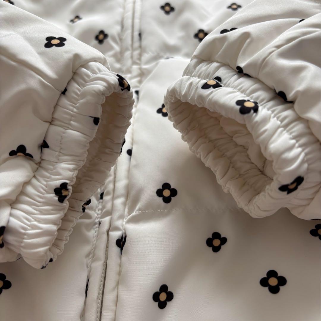 キャロウェイ リバーシブルダウンジャケット　裏花柄 6WAY 袖着脱可 Sサイズ